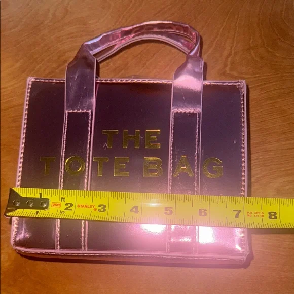 Fashion Metallic Pink Mini Tote Bag - Picture 7 of 13